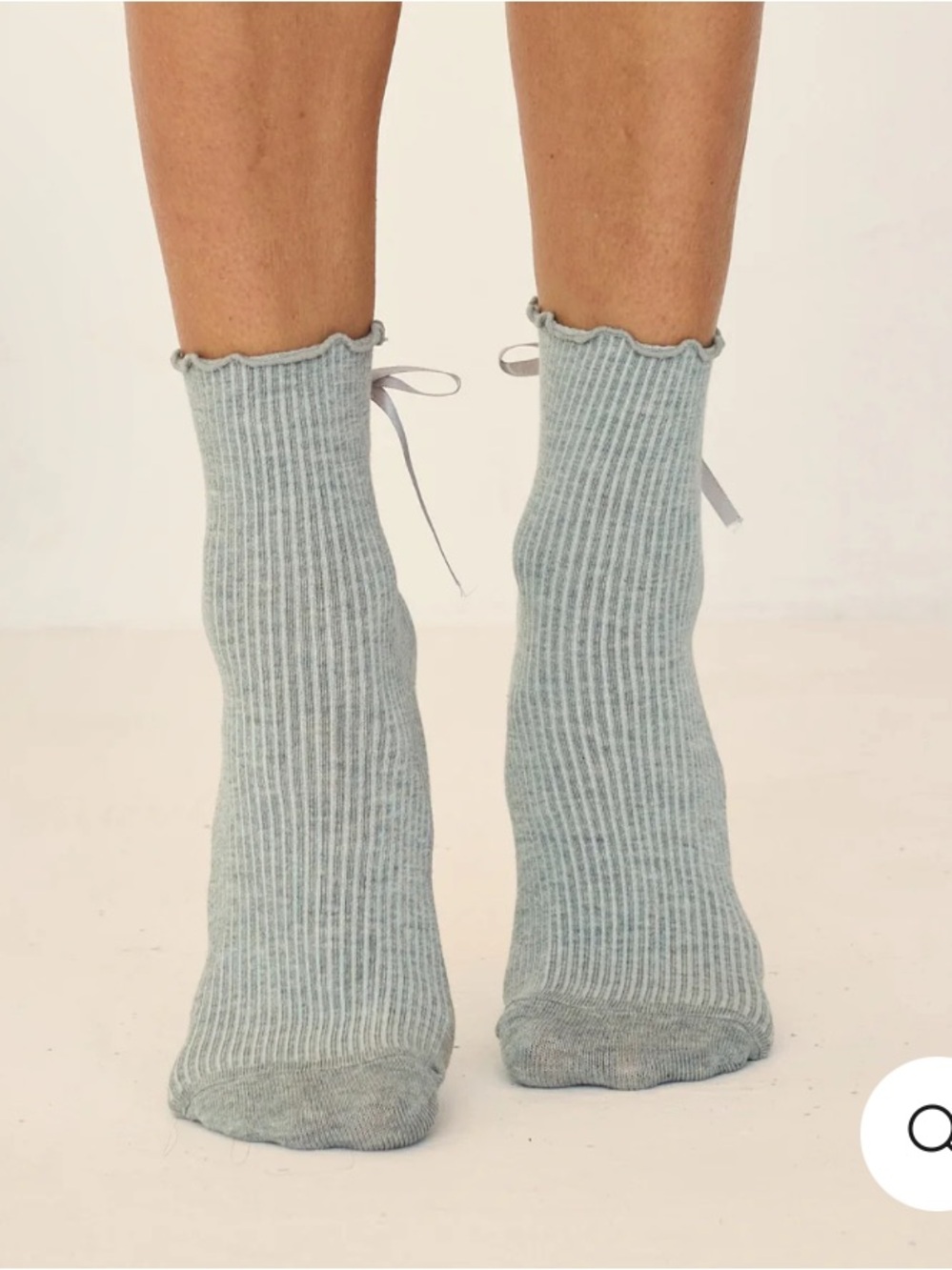 Lucky Honey the Juliet Grip Socks - Heather Gray Ruffle no Bow